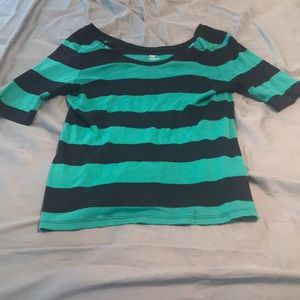 Gap striped blouse size large